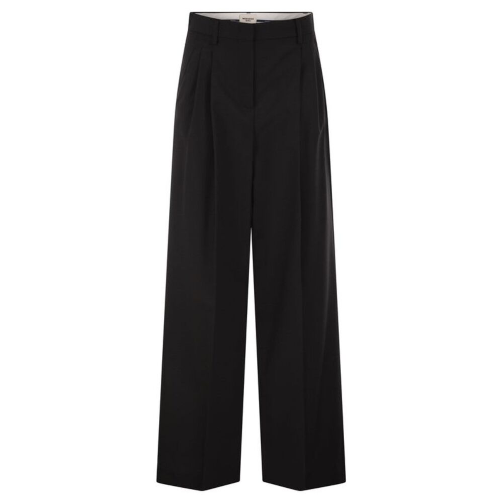 Weekend Maxmara Women Wkdovvio - Pure Virgin Wool Wide-Leg Trousers